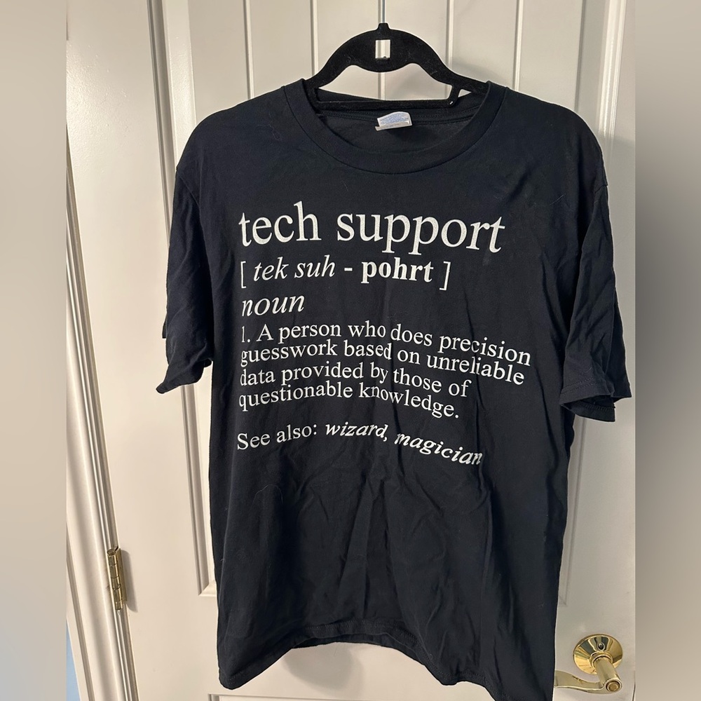 Tech Support Definition T-Shirt Medium